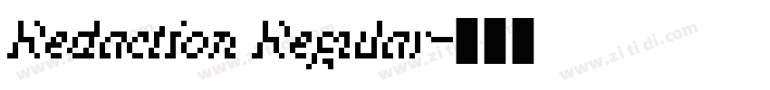 Redaction Regular字体转换